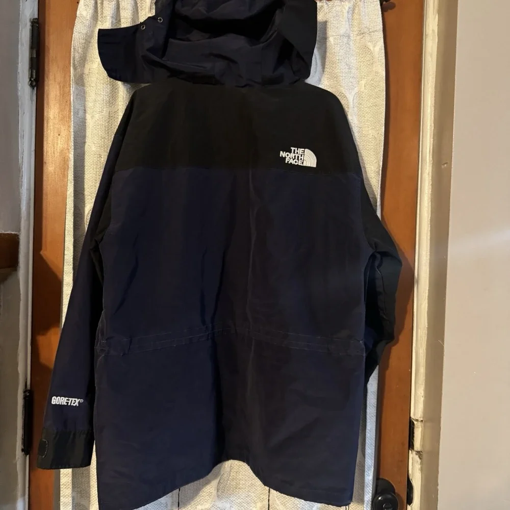 Vtg 1990s The North Face Goretex Navy Blue/Black Rain Jacket - Men's XL READ*‎